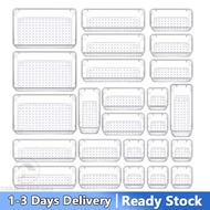 25PCS Drawer Organizer Acrylic Container Desk Bins Sorting Cosmetic Storage Box Desk Organizer Box
