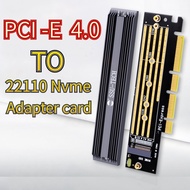 M.2 NVME SSD to PCIe 4.0 x4 Adapter Card, 22110 SSD PCIE X4 Expansion Card , PCI-E GEN4 64Gbps