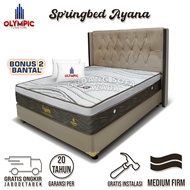 Set Dipan + Kasur Spring bed Ayana Olympic. 120x200 - 160x200 - 180x200. Bergaransi. Tidur lebih nyaman &amp; Mewah. matras/divan/tempat tidur. Pocketed Spring