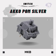[READY STOCK] Akko POM Silver Linear Switch for Mechanical or Gaming Keyboards - Linear