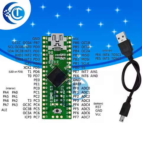 Teensy 2.0++ USB AVR Development Board ISP U Disk Keyboard Mouse Experimental Board AT90USB1286 For 