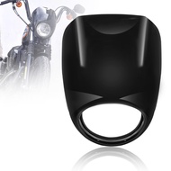 Motorcycle Black Headlight Grill Fairing Cover ABS Plastic Windshield For Harley 883 1200 Front Fork