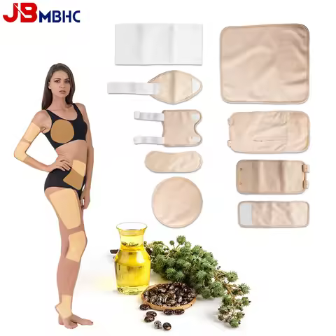 Castor Oil Pack Wrap Castor Oil Pack Wrap Liver Organic for Abdomen Chest Leg Joint Knee Back Reusab
