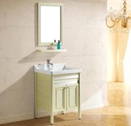 FUO衛浴:70公分合金櫃體 陶瓷盆浴櫃組(含鏡子,龍頭) T9041-70
