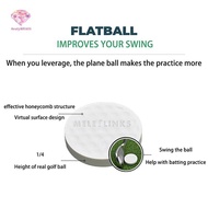 beatybilibili Golf Flat Ball Swing Practice Golf Balls Portable Flat Golf Balls Lightweight Golf Tra