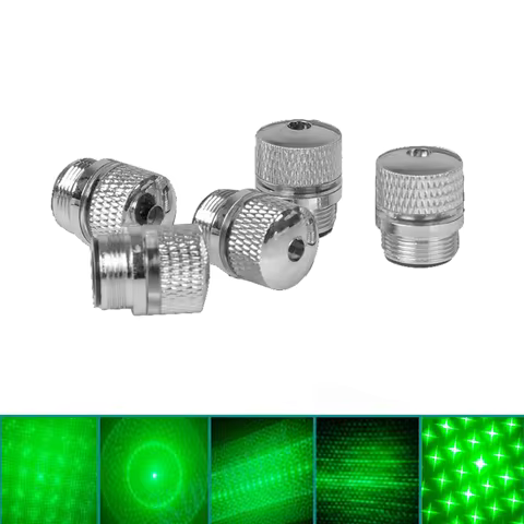 5Pcs/set Star Cover for Green Laser 303 Pointer Pen Powerful Device with Adjustable Focus Laser Sigh