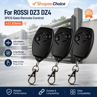 For ROSSI Gate Remote Control 433.92MHz 5Pack Replacement Key Fob Transmitter DZ3 DZ4 Garage Door Op