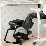 人體工學沙發腳踏凳【高度可調|角度可調|黑色】家用雙層腳踏板 辦公室工位擱腳凳 桌下可升降踩腳凳 休閒擱腳蹬 辦公枱踩墊踩踏凳 皮革墊腳凳 午休腳踏板 - HD4039-BK