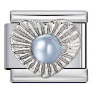 Inlaid New Titanium Steel Welded Drop Oil Diy Italian Charm Bracelet Module