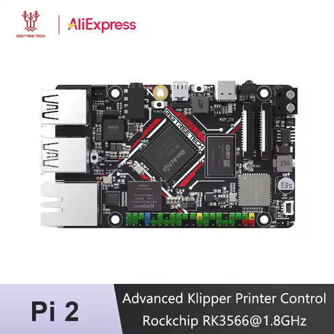 BIGTREETECH Pi 2 3D Control Board 2GB LPDDR4 Rockchip RK3566@1.8GHz CSI DSI Interfaces Advanced Klip