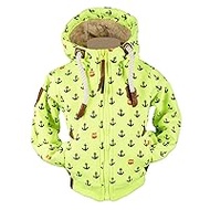 Children's Sweat Jacket Hoodie Thick Lined Teddy Fur Lining Anchor 98 - 134