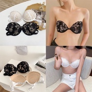 (Free Inner Strap) Sinicon Heart Night Cup Lace Bra with Anti-Slip Underwire code 966