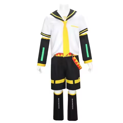 Kagagamine Twins Cos JK Sailor Uniform Anime Role Play Costume Rinn Lenn Duo Set Anime Convention St
