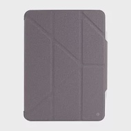 JTLEGEND iPad Pro 2022/2021 Vein 11吋 相機快取多角度折疊布紋保護殼 紫灰