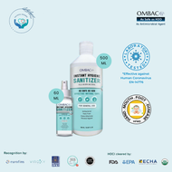 OMBAC PLUS Instant Hygiene Sanitizer 60 ml + 500 ml Refill Pack