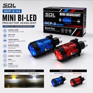 Mini Biled H4 SQL OCP 3 Mini Headlight White and Yellow LaserDEVIL