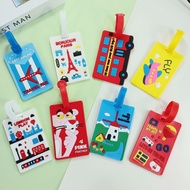 luggage wheel protector luggage cover Hot-selling Creative PVC Cartoon Luggage Tag Luggage Identific