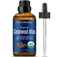 Organic Cedarwood Oil 30 ml - Pure Cedarwood Essential Oil Organic for Diffuser, Aromatherapy - Ceda