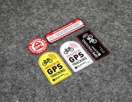 By  GPS TRACKING Alarm Sticker Reflective Vinyl WARNING Motorcycle Sticker Anti-Theft Decal for Bike