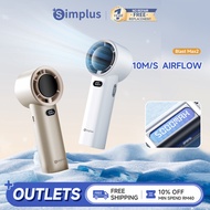 【NEW】Simplus Handheld Mini Fan | 10m/s High Speed | 100 Stepless Speeds | 15h Battery Life | Three-P
