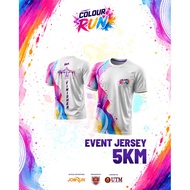 Colour Run 5KM Finisher Full Sublimation Running Tee Unisex