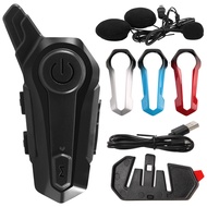 (ICTE) Motorcycle Bluetooth Helmet Intercom Universal Interphone Headset with Noise Reduction 3 Colo