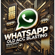 WS 老号 Whatapp old account Simkad
