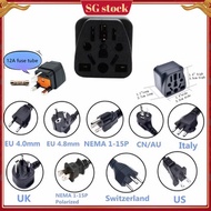 [local stock] Plug adapter- SG EU US AU UK  AC With insurance Universal Socket Adapter