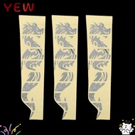 YYE 3PCS Guitar Inlay Stickers, Self-Adhesive Dragon Pattern Fretboard Stickers, Decorative Paper + 
