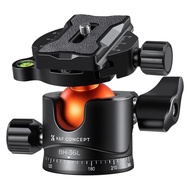 K&F Concept 36mm Metal Tripod Ball Head 360 Degree Rotating Panoramic with 1/4 inch Quick Release Pl
