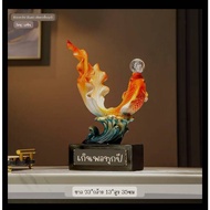 CT204B142 HAOYUN ปลาคราฟสไตล์จีน ของตกแต่งส่งเสริมความมั่งคั่ง ของขวัญขึ้นบ้านใหม่ Koi fish Chinese-