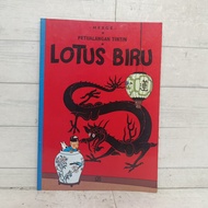 Herge Comic Adventures Tintin Lotus GM softCoverbiru