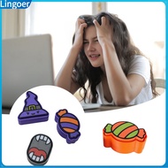 Lingoer| Stress Relief Clicker Inspirational Clicker Toy Spooky Halloween Fidget Clicker Witch Hat S