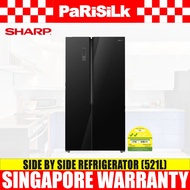Sharp SJ-SS52EG-BK Side by Side Refrigerator (521L)