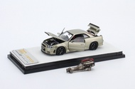 FHJIK Pgm Onemodel 1:64 Gtr ของขวัญรถโมเดลโลหะ R34 NBVGT
