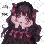 original sticker o.3045 人物ステッカー オリジナルステッカー cotton melody