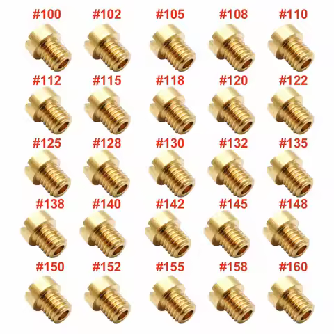 Carburetor Main Jet 5mm M5 Thread 5x0.75 for Dellorto SHA PHBG NC PHVA AD/DS Racing Carb JNC Injecto