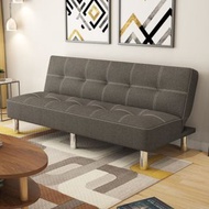 簡約小戶型折疊梳化床 多規格可選沙發床 【3066 V1 深灰色麻布 120CM 】