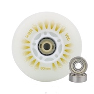 KUFUN Roller Skate 1 pcs Wheels LED Wheels Inline Skate Waveboard Shiny Light 90A 72mm 76mm 80mm 90m