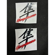 hayabusa stiker sepasang saiz 4 inci