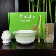 Matcha Set Kit Japan 4in1 – Chawan Ceramic 500ml, Chasen Bamboo, Chasen Stand, Chasaku Teaspoon