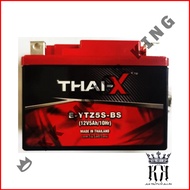 [100% ORIGINAL ] THAI-X THAIX MOTORCYCLE BATTERY E-YTZ5S-BS EYTZ5SBS [YTZ5S] [MADE IN THAILAND]