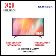 UA43AU7002 43 INCH UHD SMART TV - 3 YEARS MANUFACTURER WARRANTY + FREE DEL