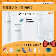 PETKIT 2 in 1 fur shaver for pets dog cat hair grooming trimmer for eyes paws body with dual head in
