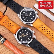 S-MOD Rhombus FKM Quick Release Rubber Watch Strap Band 20mm 22mm Seiko Mod