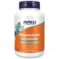 NOW Foods Magnesium Glycinate Supplement, 180 Tablets, 1 Bottle