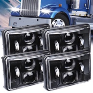 4 pcs 4x6 LED Headlight Hi/low Beam Light for Peterbilt Kenworth Freightliner Ford H4651 H4652 H4656