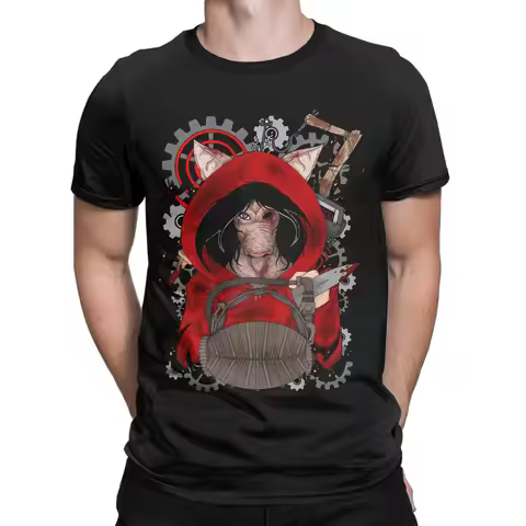 Fashion Deads by Daylights The Pig Tshirt Unisex Round Neck Short Sleeve Clothing Horror Killers Gam
