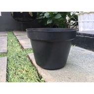 LUSINAN Pot Bunga Murah /Pot Tanaman /Pot Plastik uk 15 CM Hitam (isi