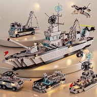 Compatible with Lego Building Blocks Aircraft Carrier Puzzle Boys Educational Assembling Toys Girls 